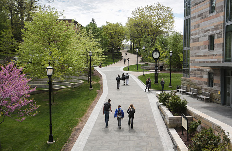 University of Scranton walkway